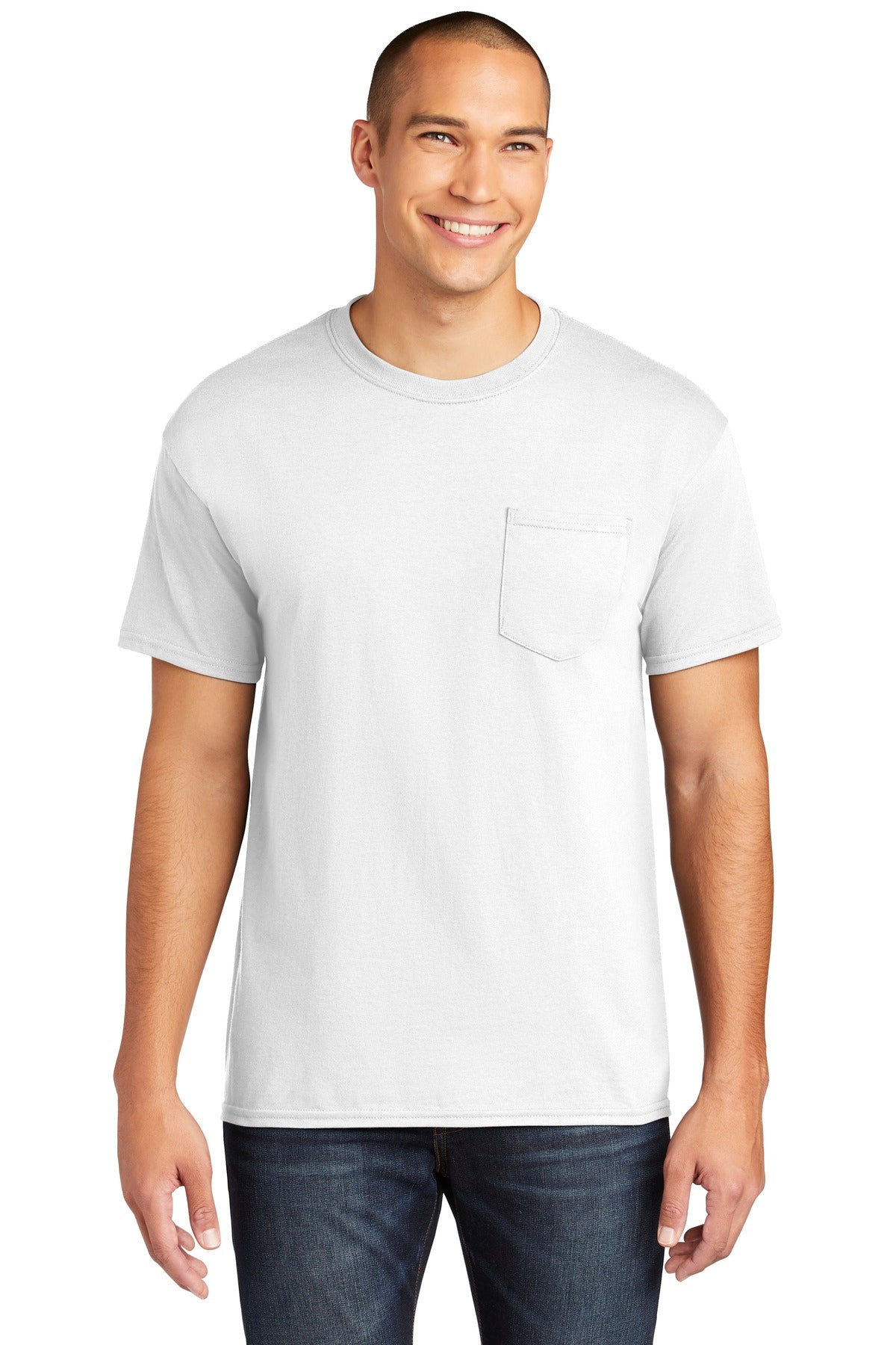Gildan Heavy Cotton 100% Cotton Pocket T-Shirt. 5300