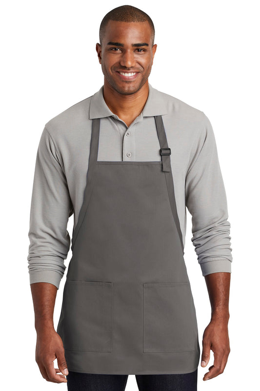 Port Authority Medium-Length Two-Pocket Bib Apron. A601