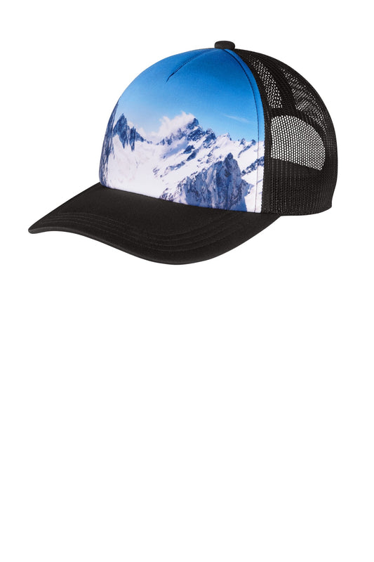 Port Authority Photo Real Snapback Trucker Cap C950