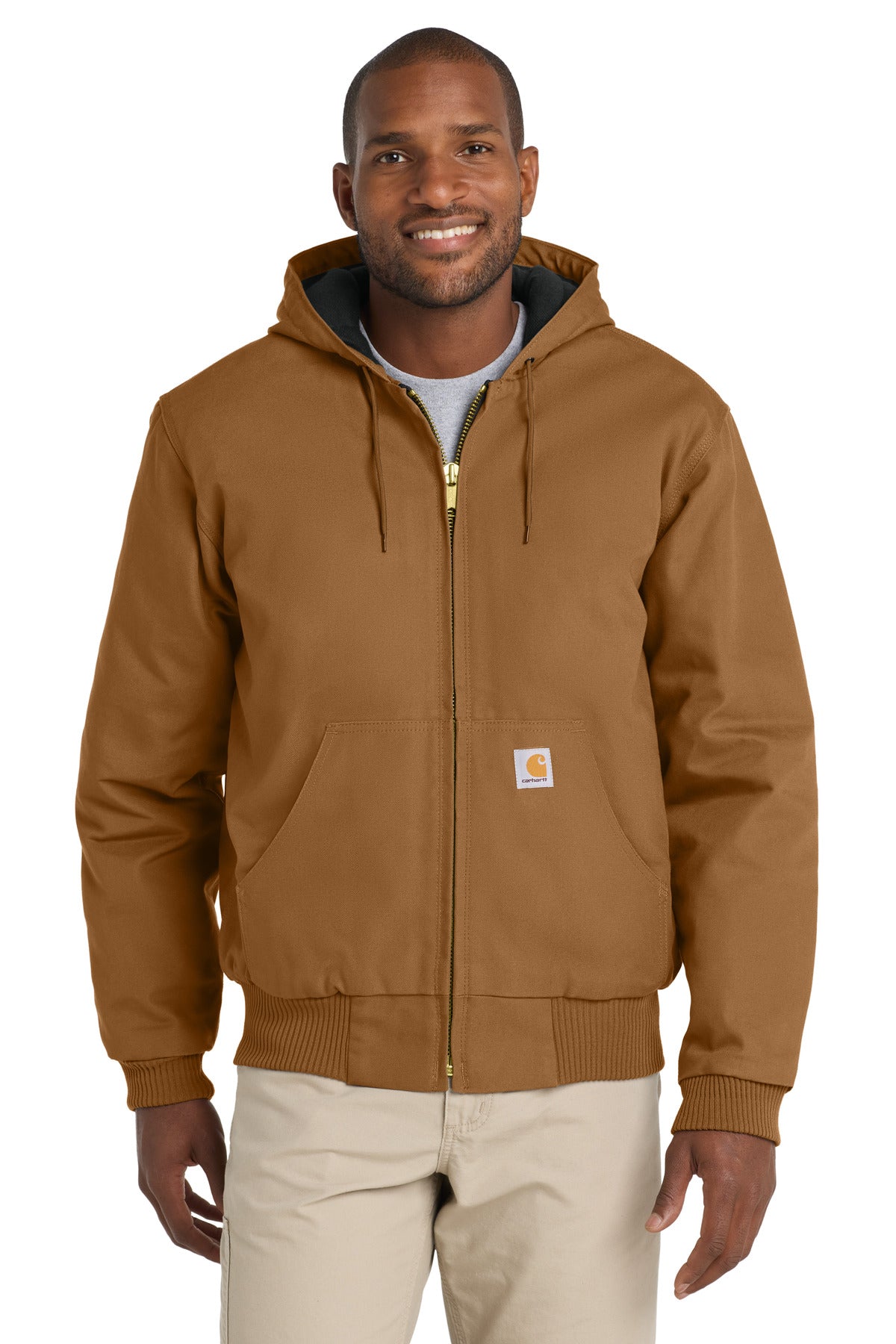Carhartt Tall Quilted-Flannel-Lined Duck Active Jac. CTT106677