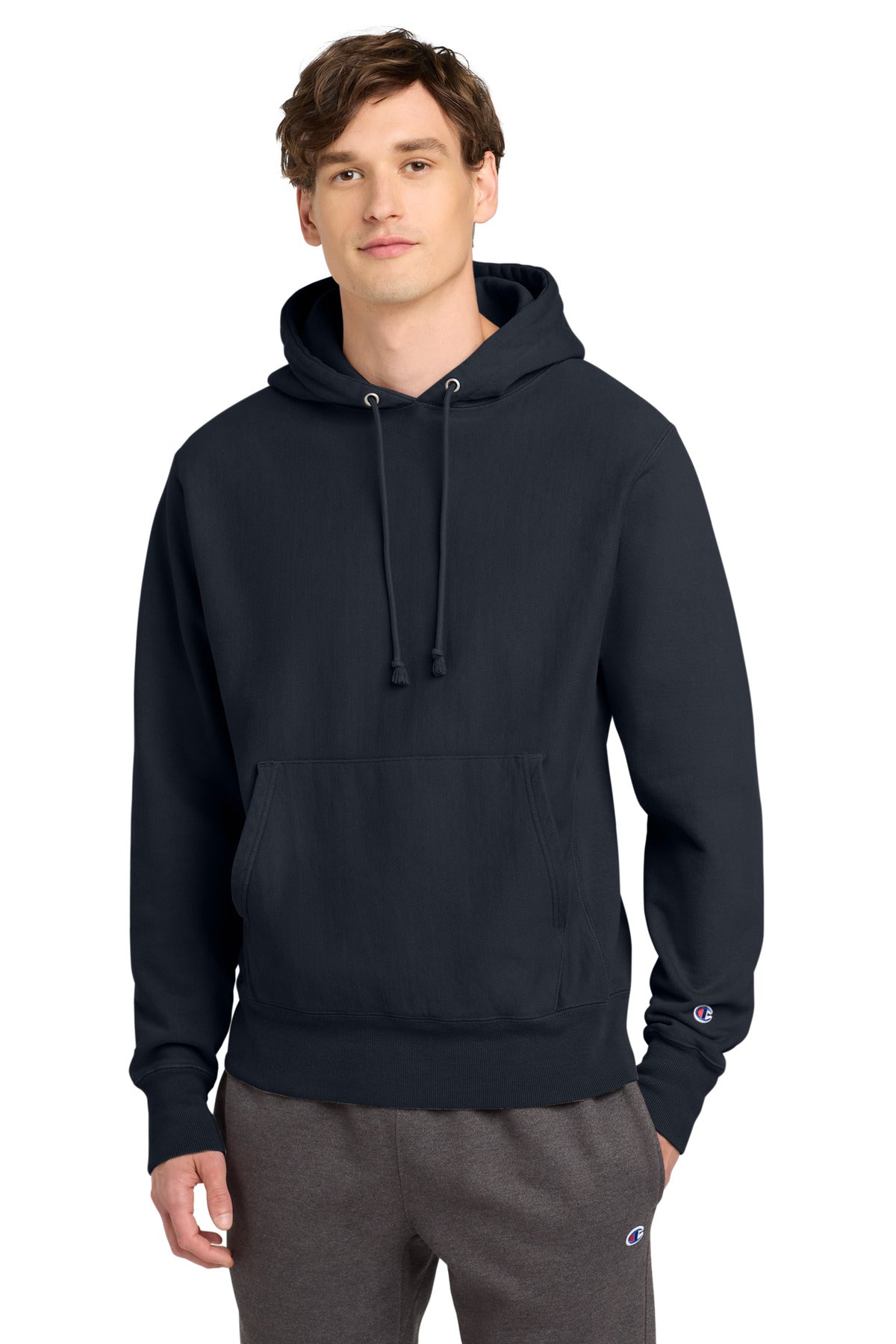 Champion Reverse Weave Garment-Dyed Hooded Sweatshirt. GDS101