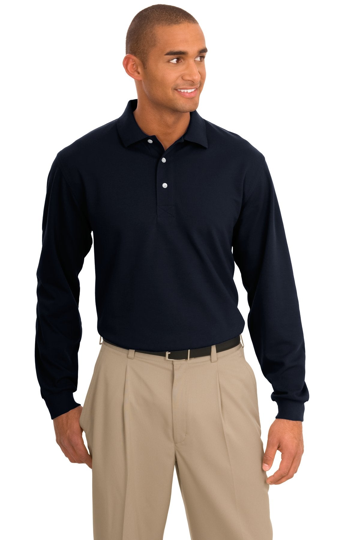 Port Authority Rapid Dry Long Sleeve Polo. K455LS