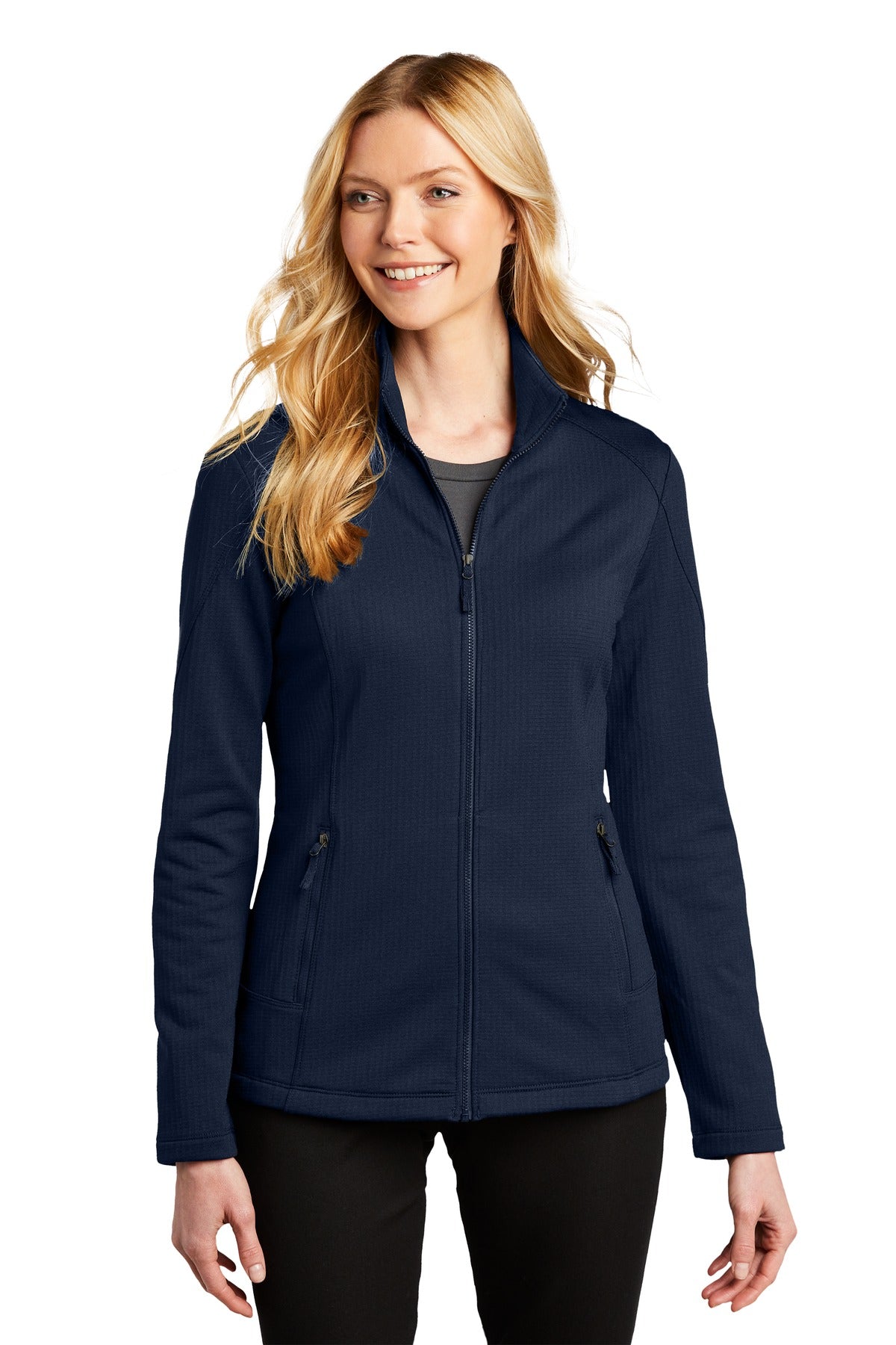 Port Authority Women's Grid Fleece Jacket. L239