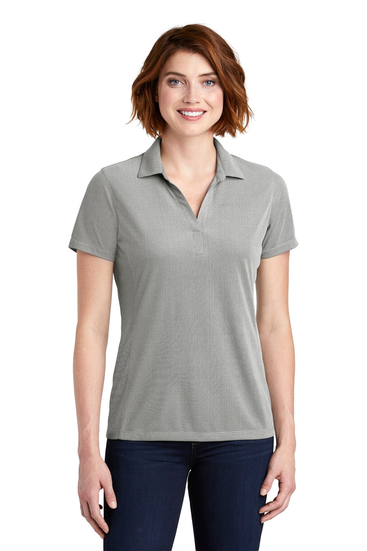 Port Authority Women's Poly Oxford Pique Polo. LK582