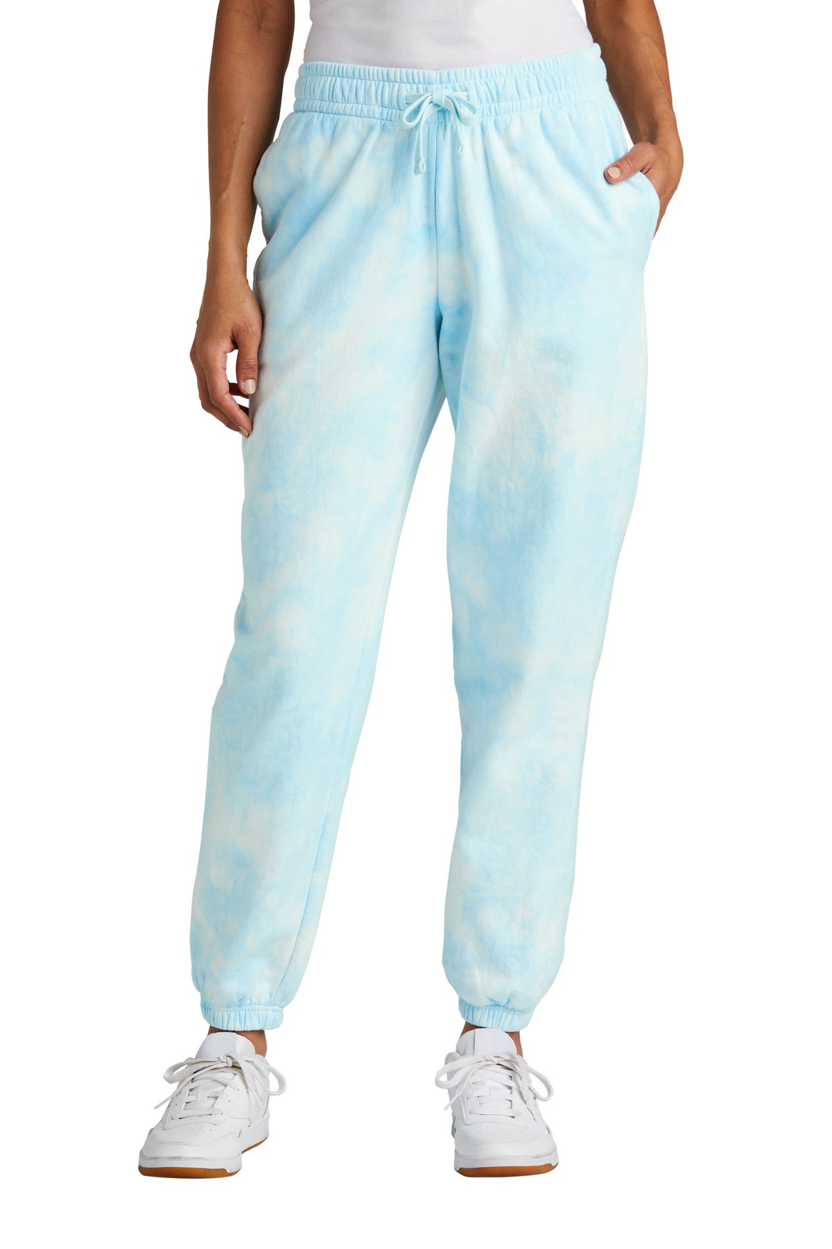 Port & Company Women's Beach Wash Cloud Tie-Dye Sweatpant LPC140P
