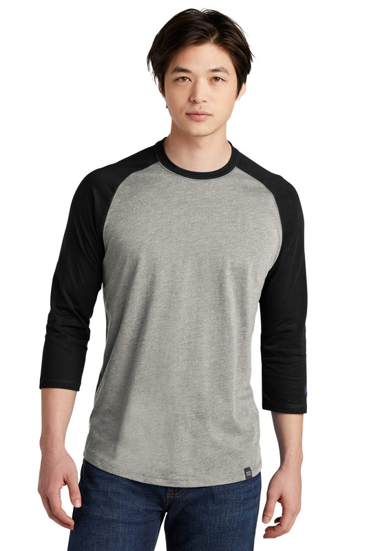New Era Heritage Blend 3/4-Sleeve Baseball Raglan Tee. NEA104