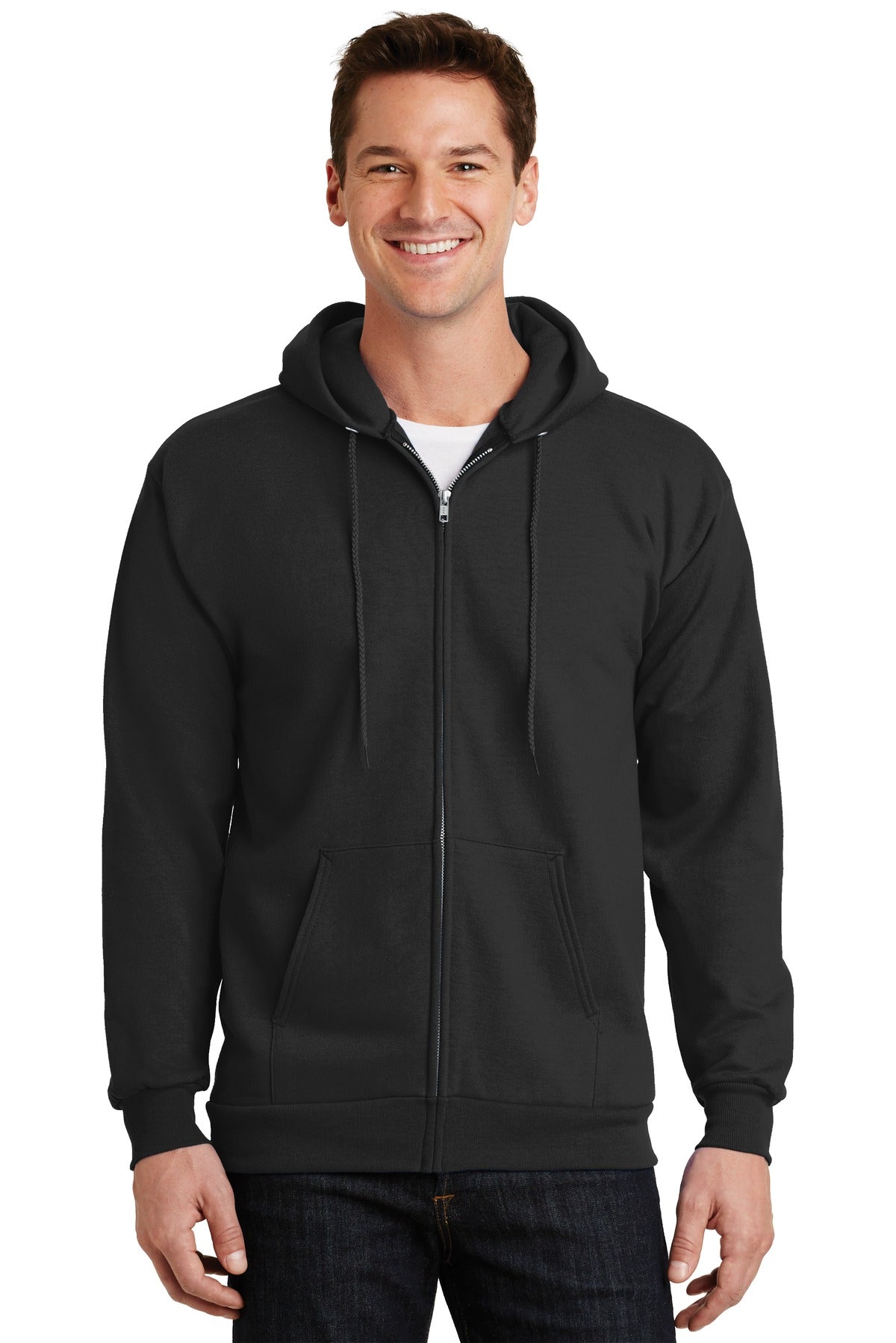 Port & Company - Essential Fleece Full-Zip Hooded Sweatshirt. PC90ZH