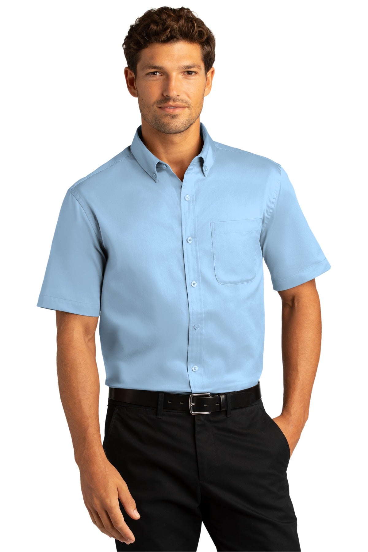 Port Authority Short Sleeve SuperPro React Twill Shirt. W809