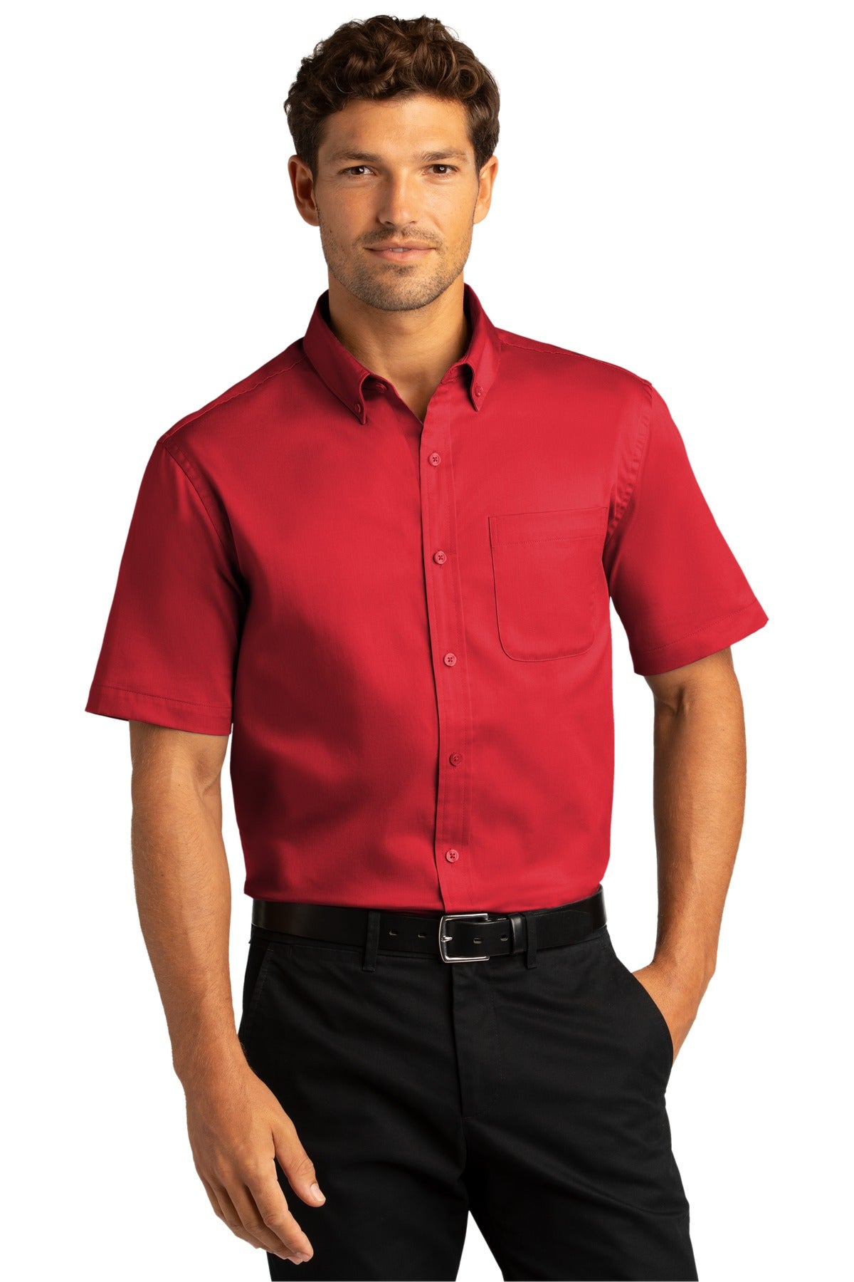 Port Authority Short Sleeve SuperPro React Twill Shirt. W809