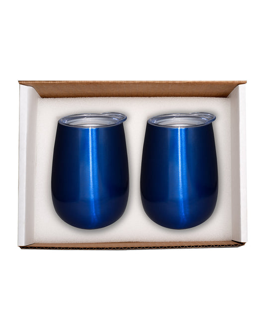 Duo Vacuum Insulated Stemless Wine Tumbler Gift Set