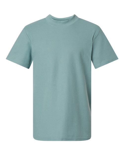 American Apparel - Unisex Pique Mockneck Tee. 1PQ