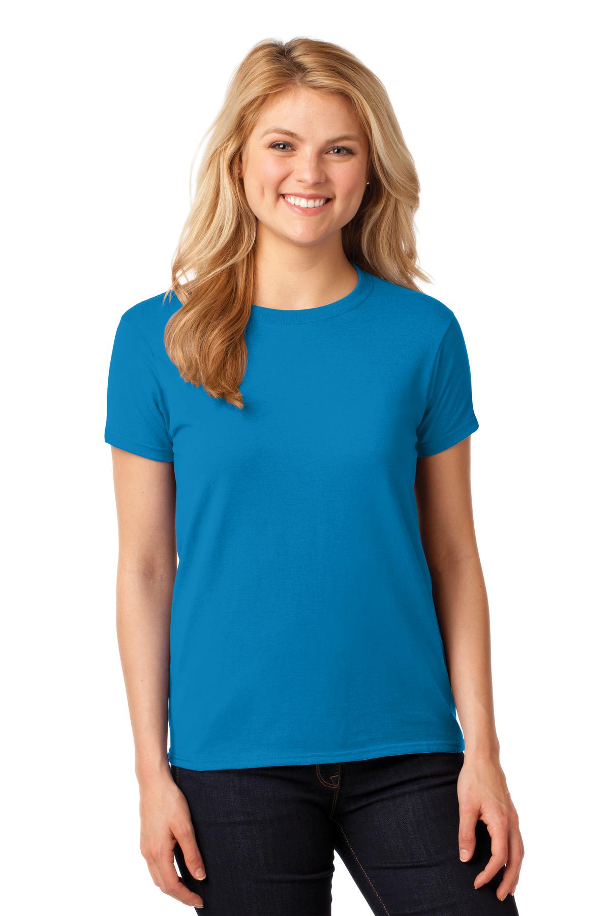 Gildan Women's Heavy Cotton 100% Cotton T-Shirt. 5000L