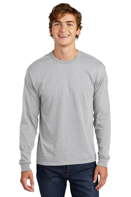 Hanes Essential-T 100% Cotton Long Sleeve T-Shirt 5286