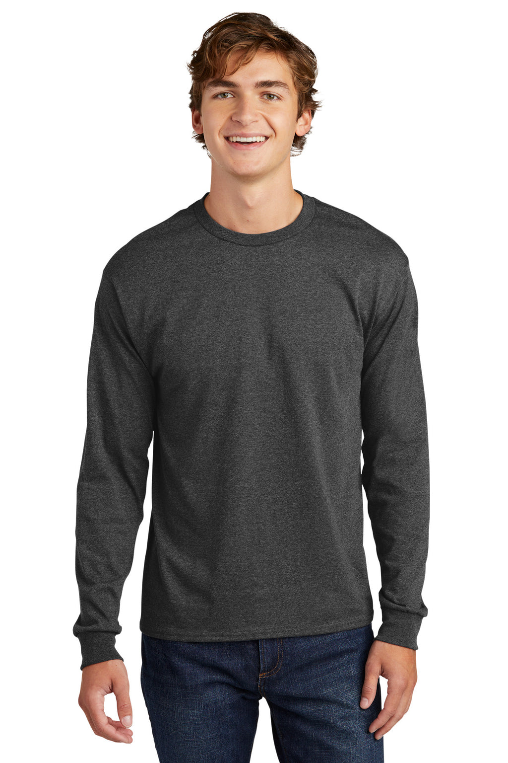 Hanes Essential-T 100% Cotton Long Sleeve T-Shirt 5286