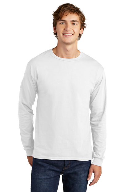Hanes Essential-T 100% Cotton Long Sleeve T-Shirt 5286