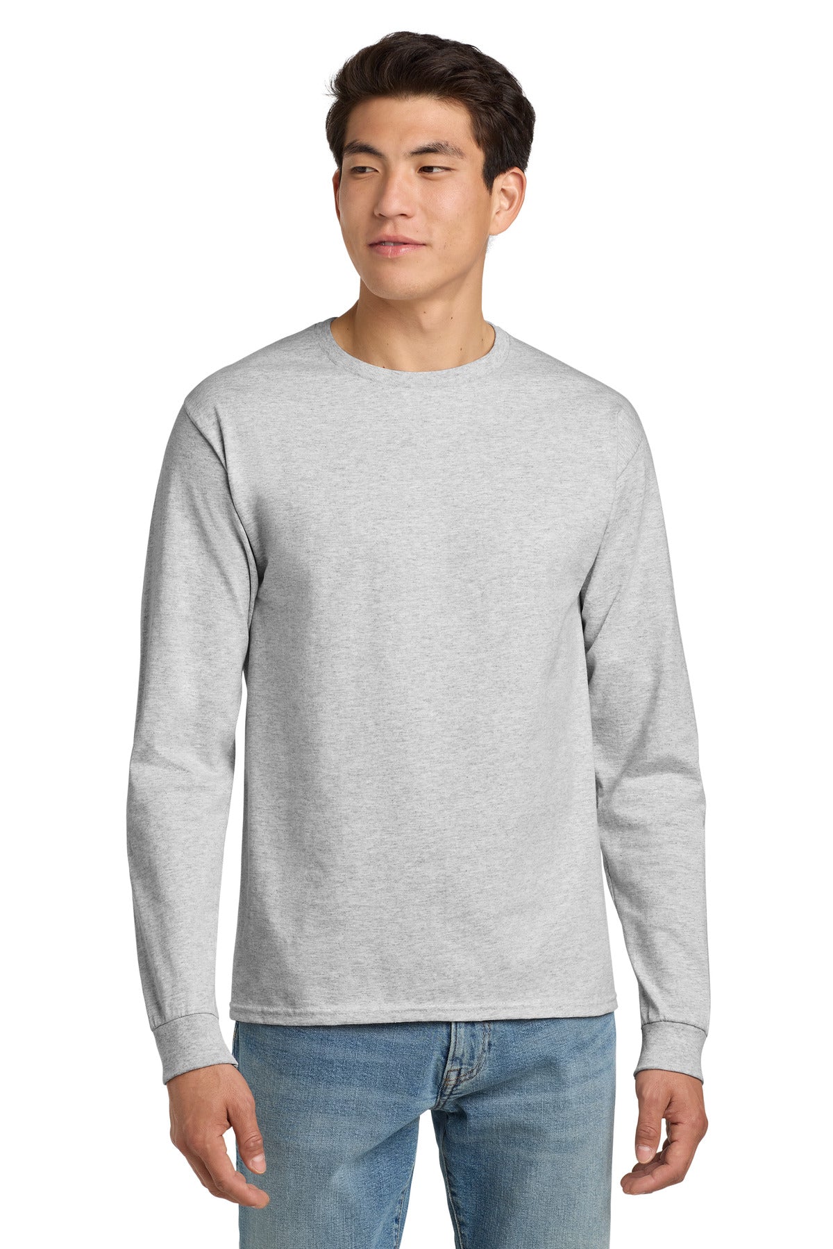 Hanes - Authentic 100% Cotton Long Sleeve T-Shirt.  5586