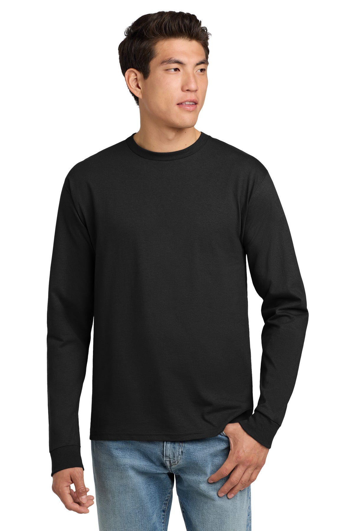 Hanes - Authentic 100% Cotton Long Sleeve T-Shirt.  5586