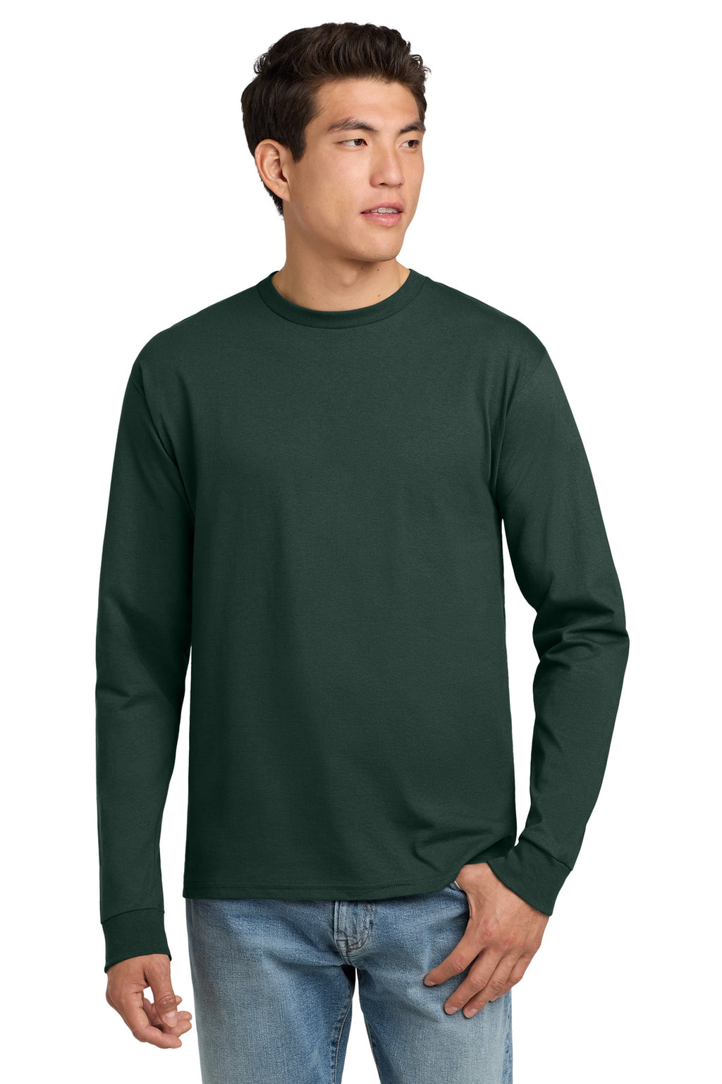 Hanes - Authentic 100% Cotton Long Sleeve T-Shirt.  5586