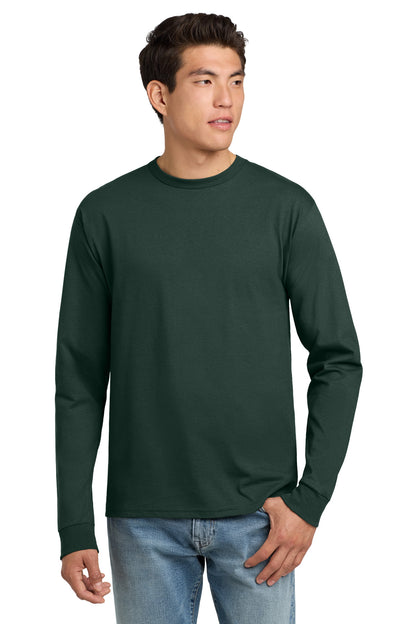 Hanes - Authentic 100% Cotton Long Sleeve T-Shirt.  5586