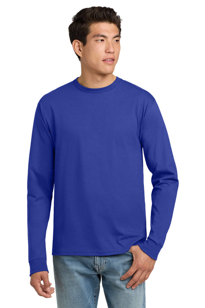 Hanes - Authentic 100% Cotton Long Sleeve T-Shirt.  5586