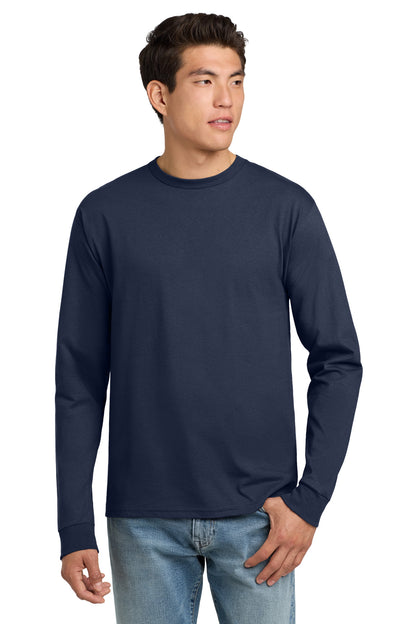 Hanes - Authentic 100% Cotton Long Sleeve T-Shirt.  5586