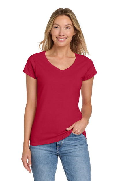 Gildan Softstyle Women's Fit V-Neck T-Shirt. 64V00L