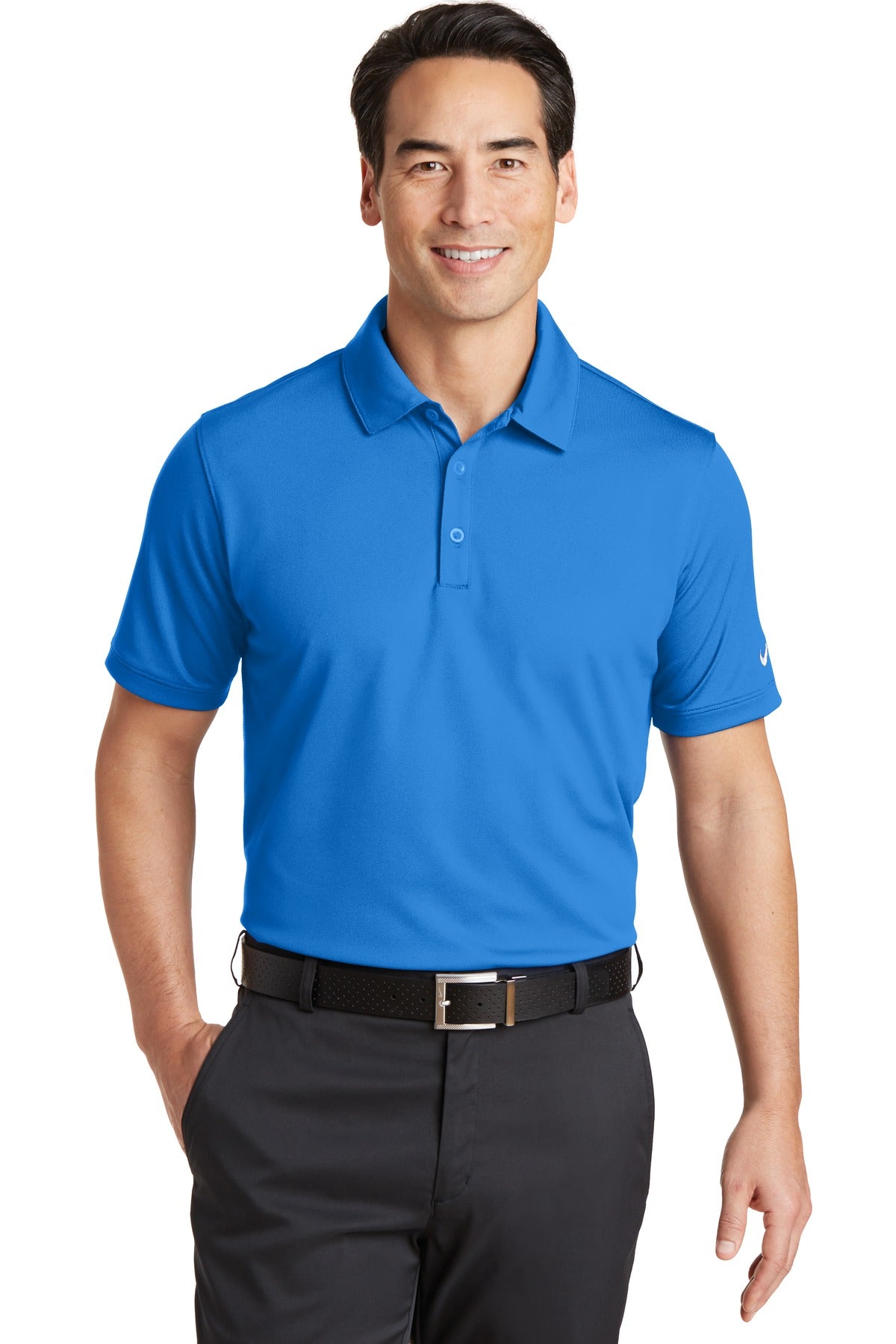 Nike Dri-FIT Solid Icon Pique Modern Fit Polo.  746099