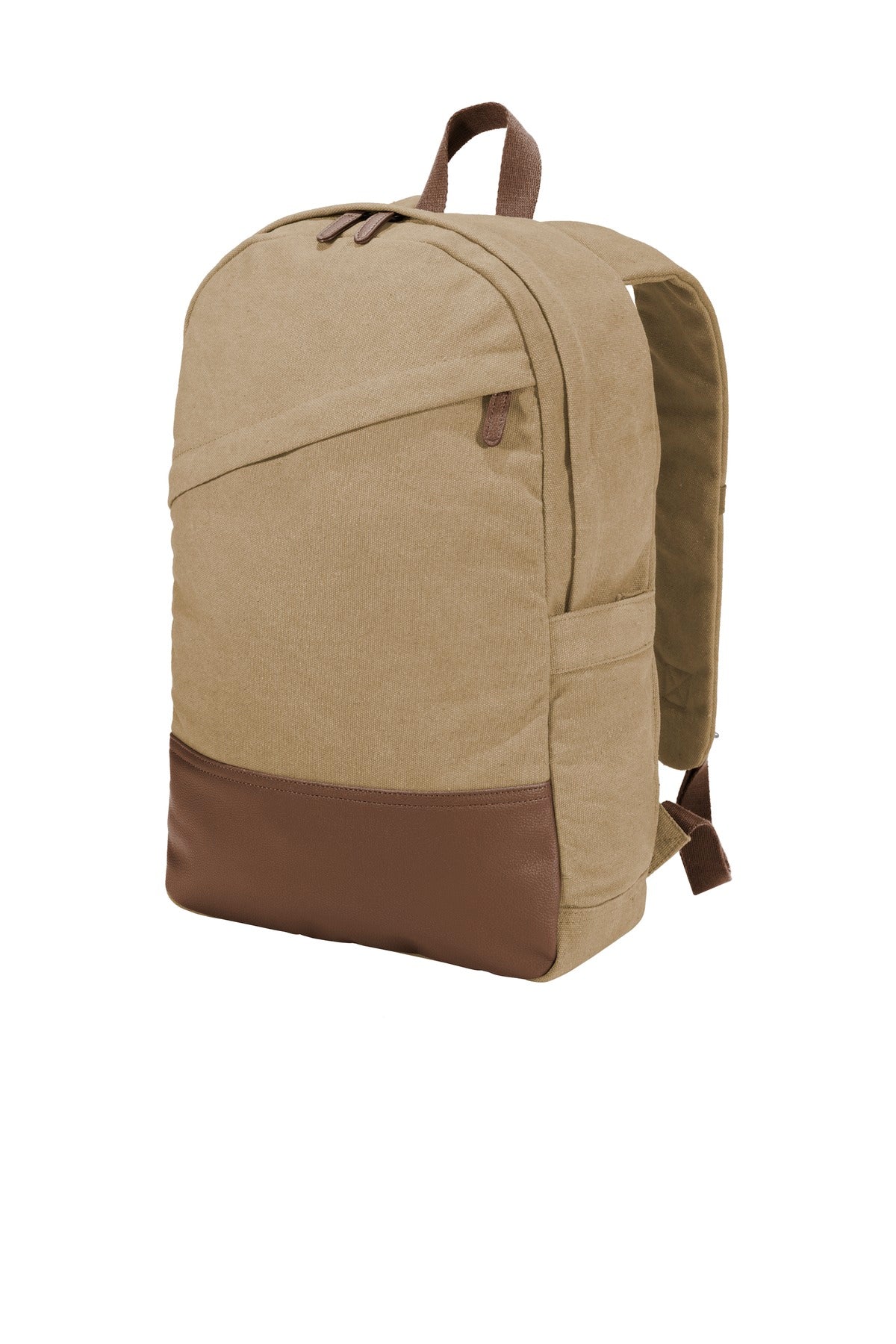 Port Authority  Cotton Canvas Backpack. BG210