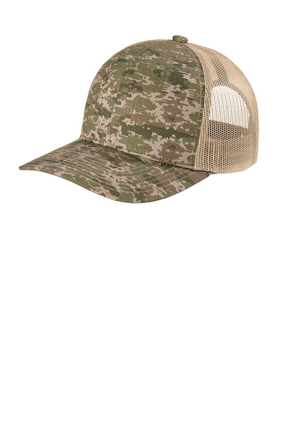 Port Authority  Digi Camo Snapback Trucker Cap C114