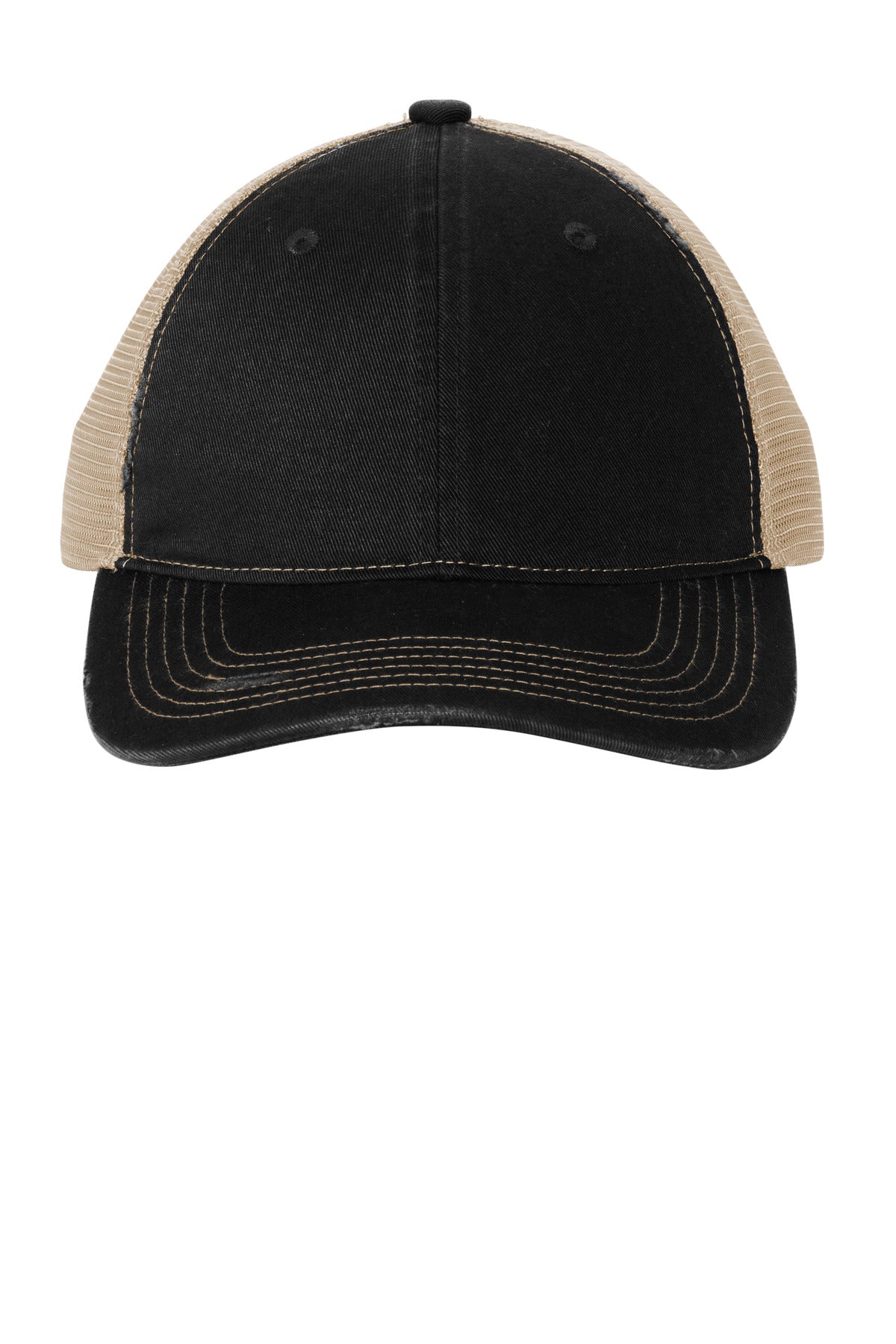 Port Authority Distressed Mesh Back Cap C600