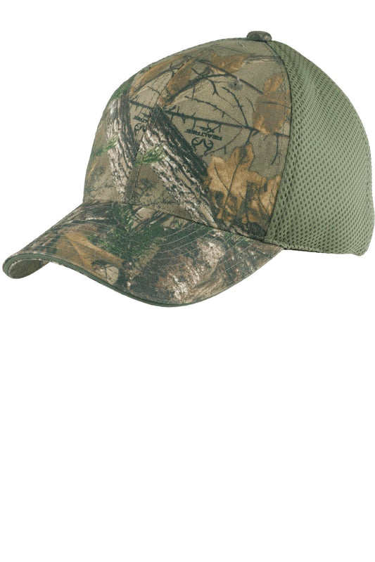 Port Authority Camouflage Cap with Air Mesh Back. C912