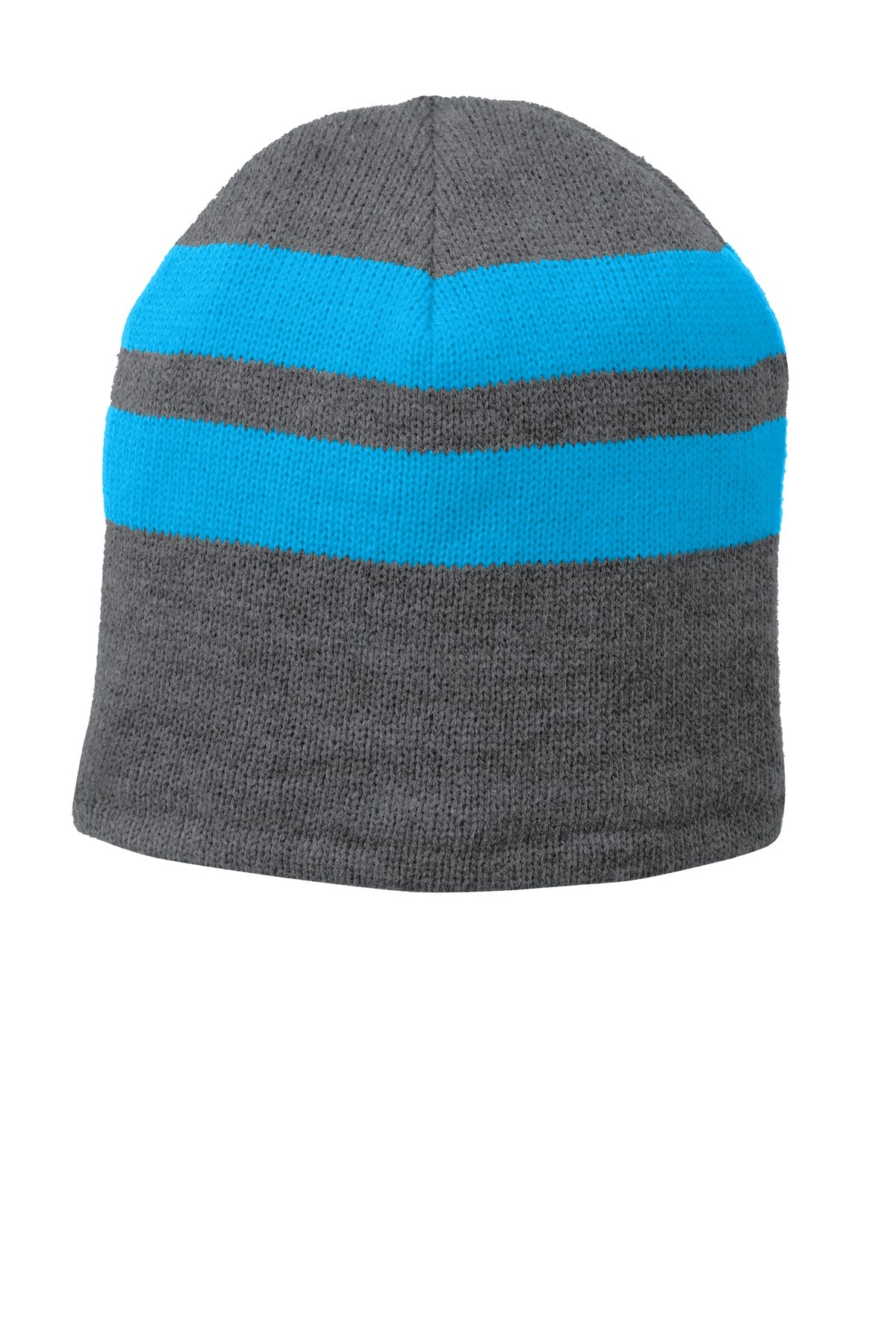 Port & Company Fleece-Lined Striped Beanie Cap. C922