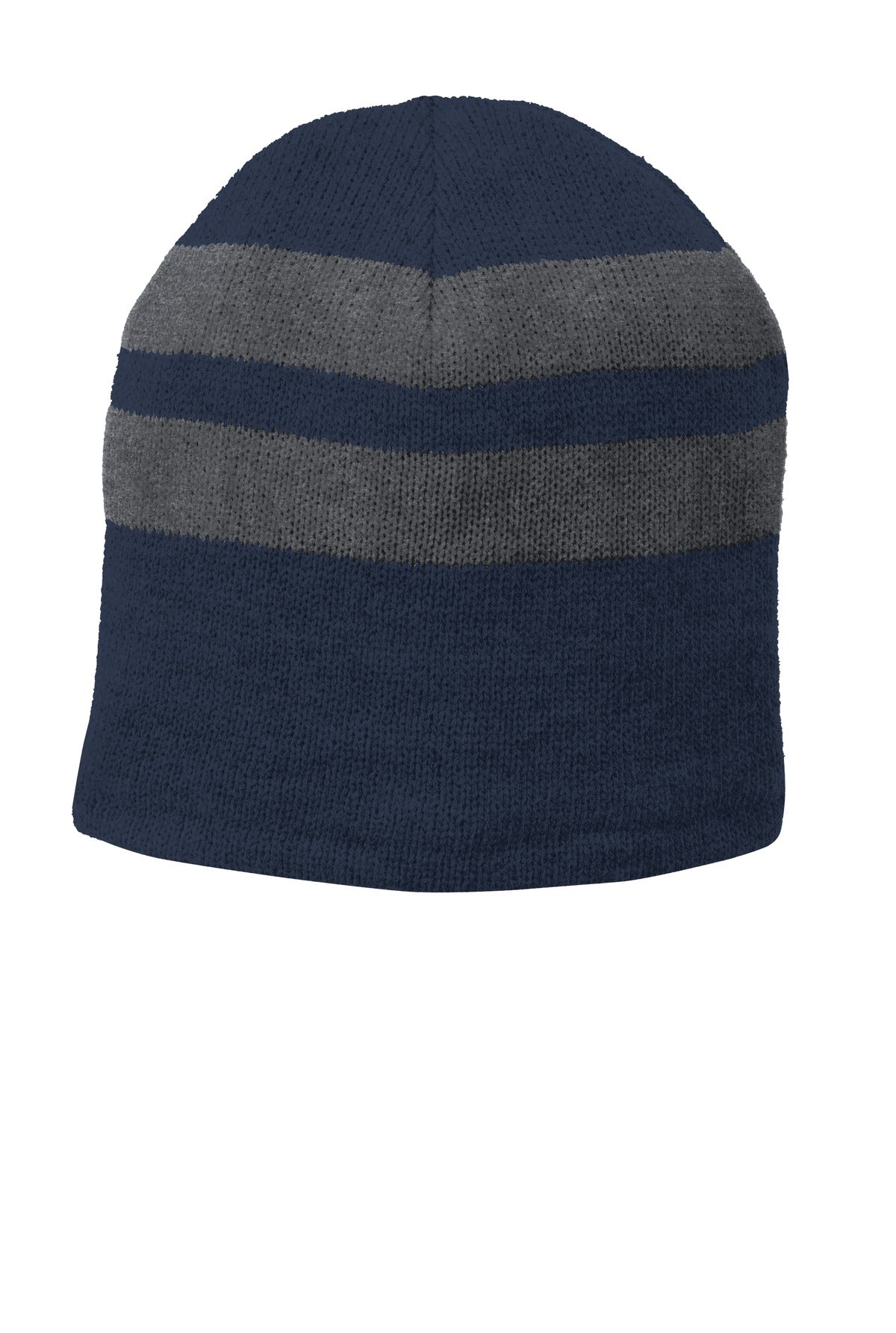 Port & Company Fleece-Lined Striped Beanie Cap. C922