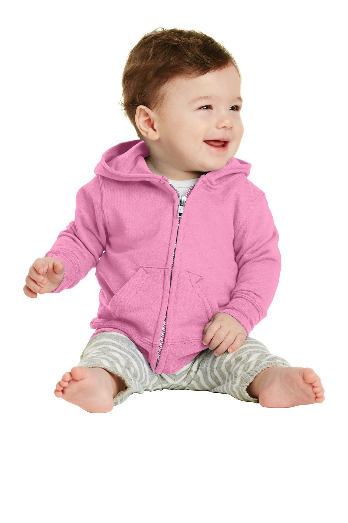 Port & Company Infant Core Fleece Full-Zip Hooded Sweatshirt. CAR78IZH