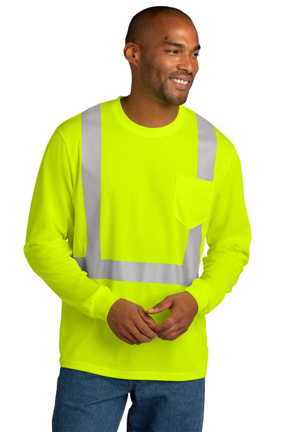 CornerStone  ANSI 107 Class 2 Mesh Long Sleeve Tee. CS201