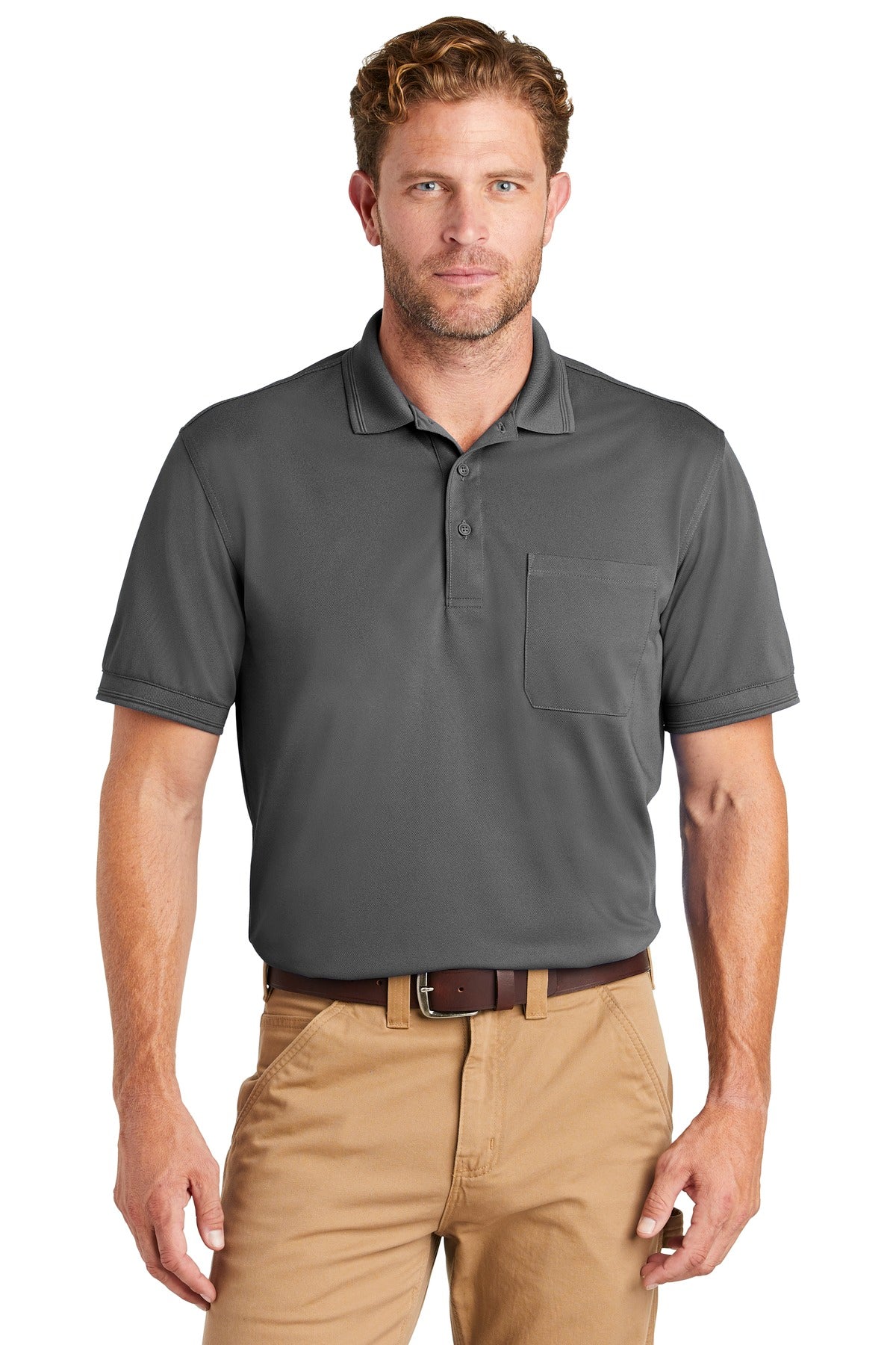 CornerStone  Industrial Snag-Proof Pique Pocket Polo. CS4020P