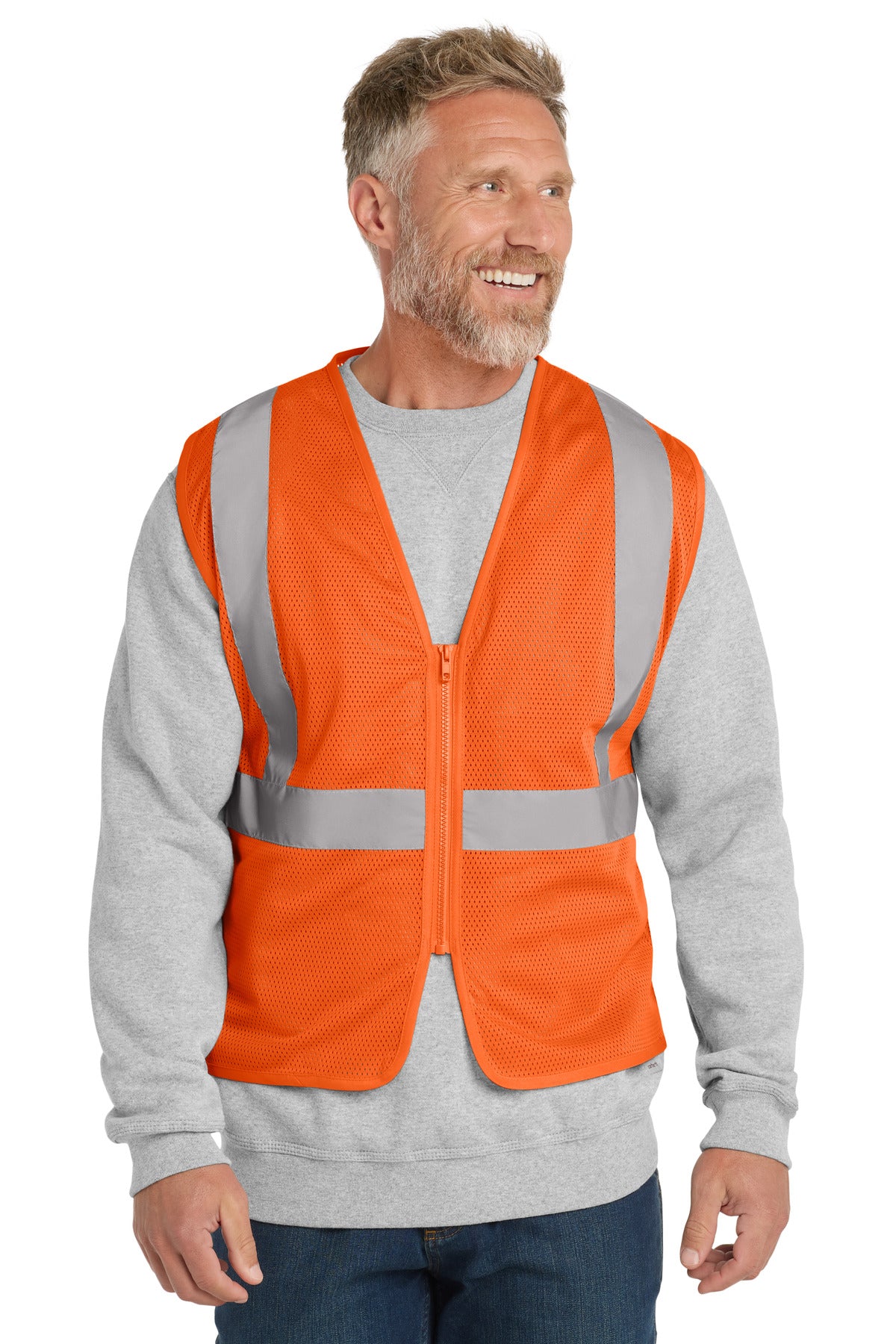 CornerStone  ANSI 107 Class 2 Economy Mesh Zippered Vest. CSV101