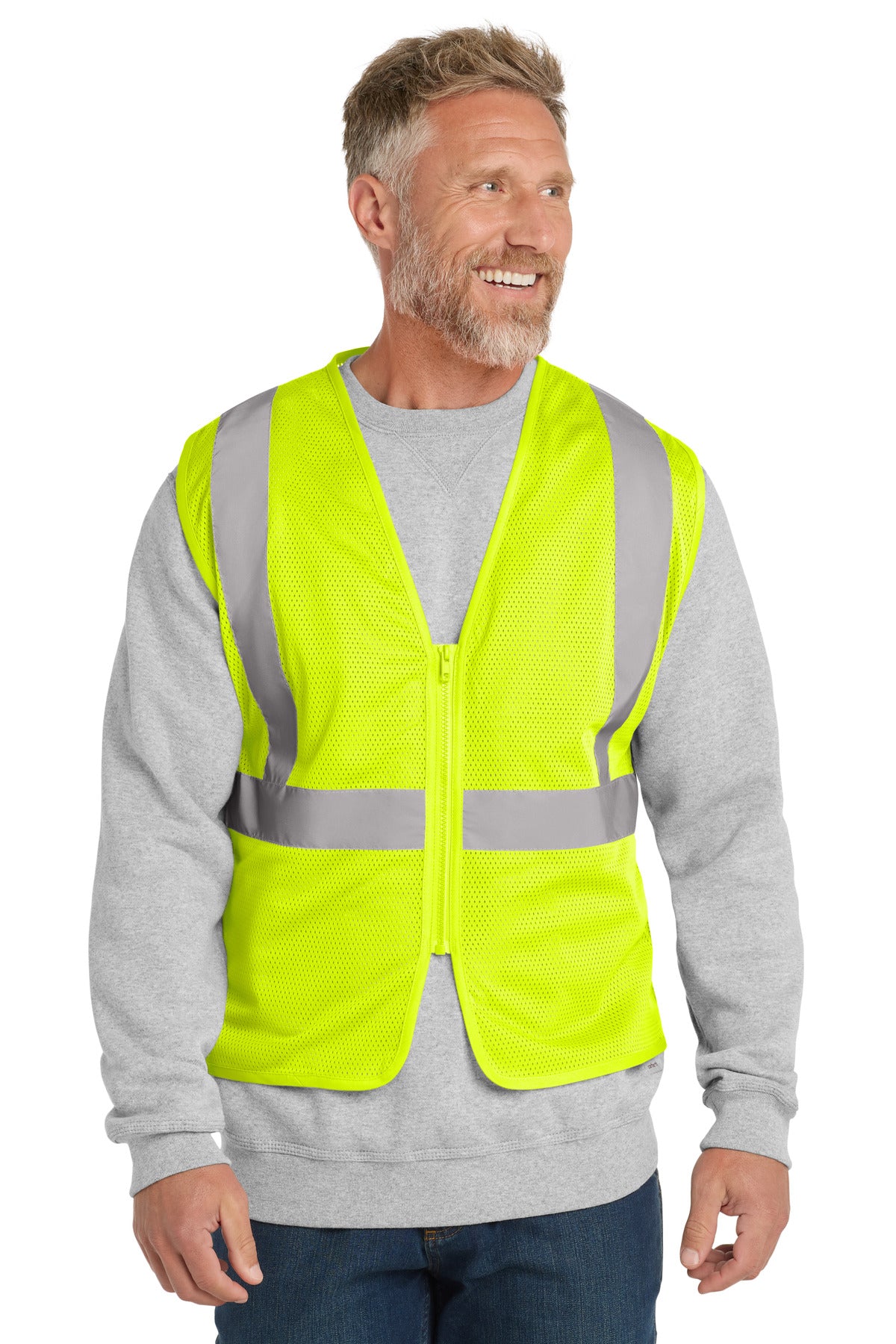 CornerStone  ANSI 107 Class 2 Economy Mesh Zippered Vest. CSV101