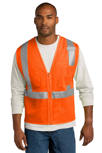 CornerStone  ANSI 107 Class 2 Mesh Zippered Vest. CSV102