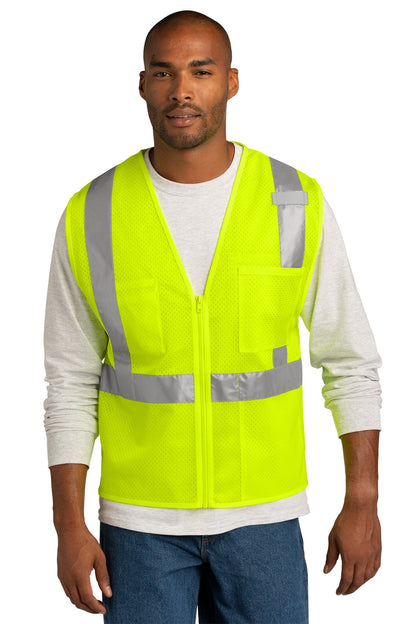 CornerStone  ANSI 107 Class 2 Mesh Zippered Vest. CSV102