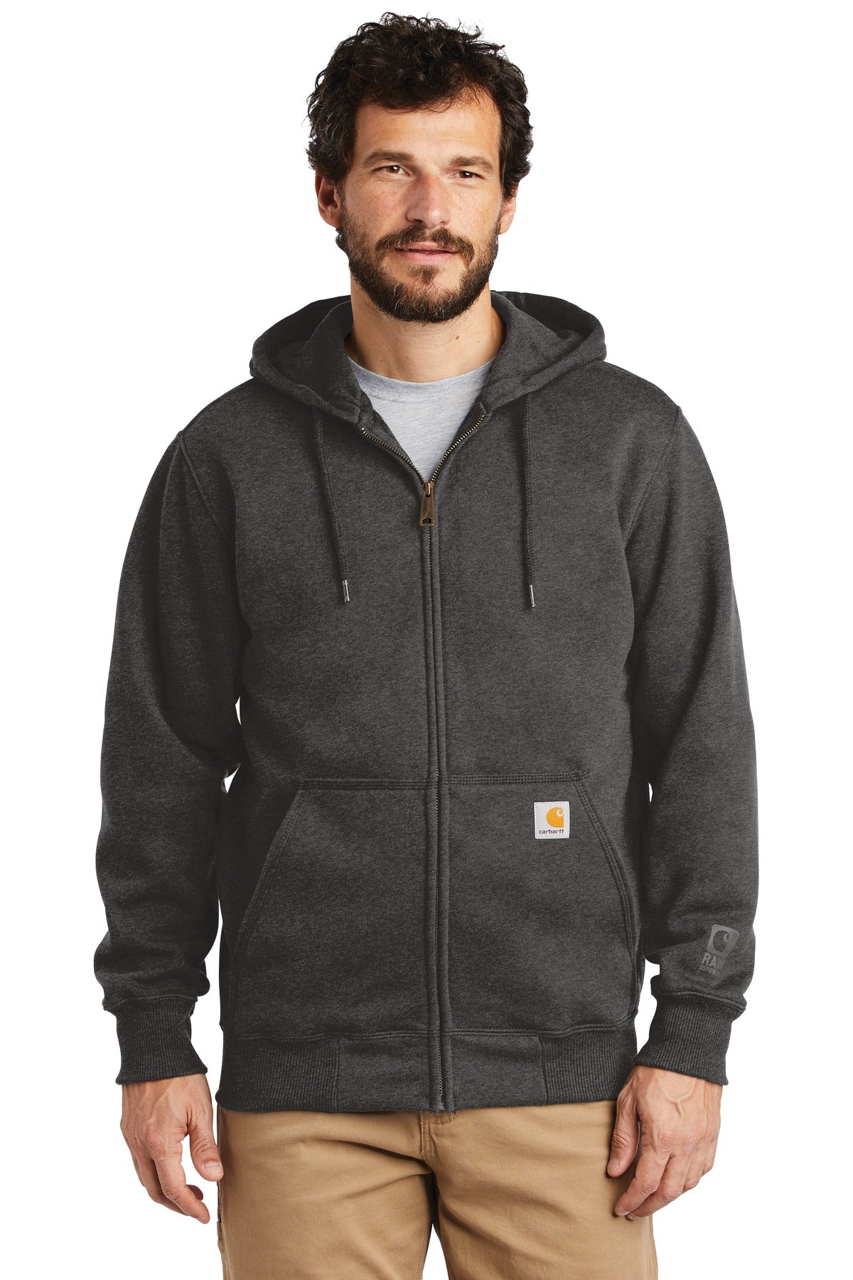 Carhartt  Rain Defender  Paxton Heavyweight Hooded Zip-Front Sweatshirt. CT100614