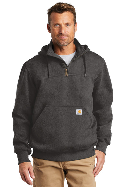 Carhartt  Rain Defender  Paxton Heavyweight Hooded Zip Mock Sweatshirt. CT100617