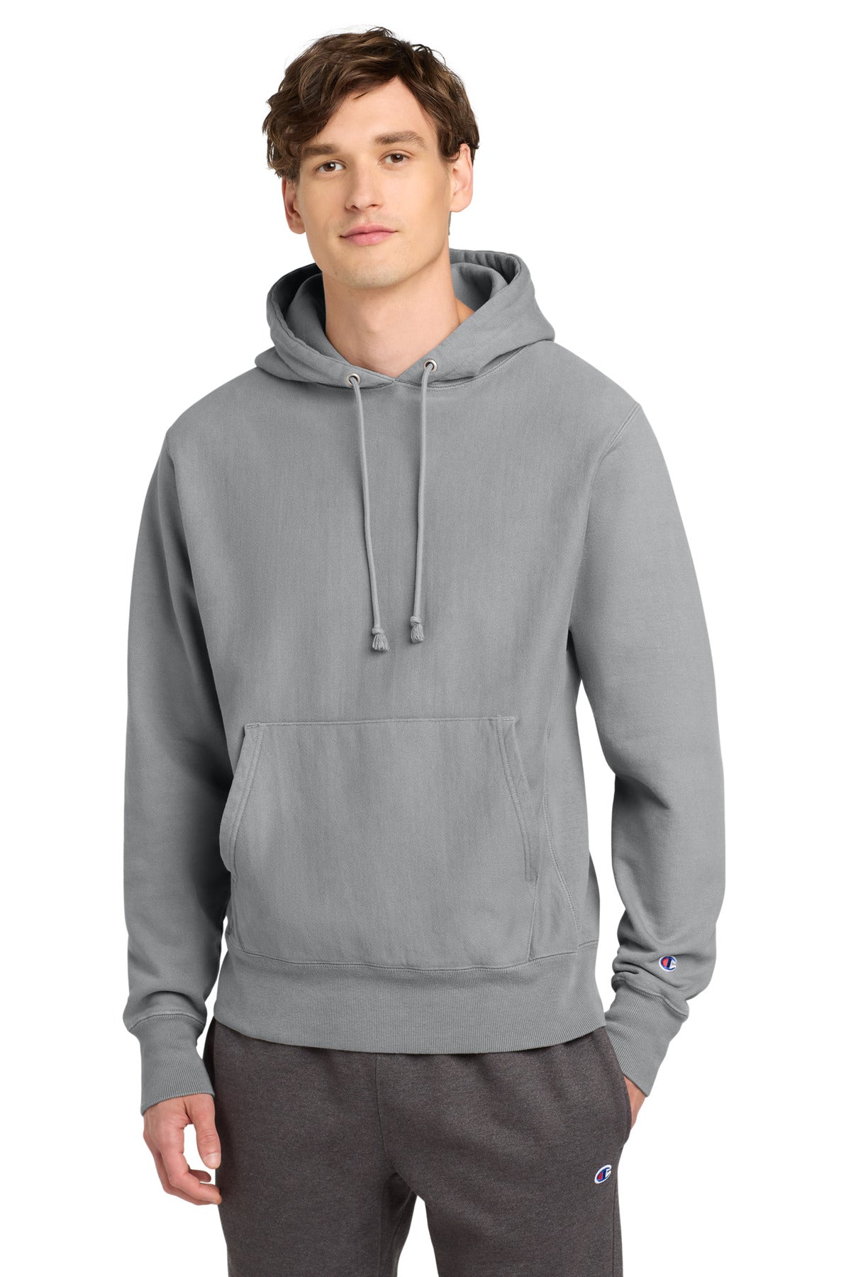 Champion  Reverse Weave  Garment-Dyed Hooded Sweatshirt. GDS101