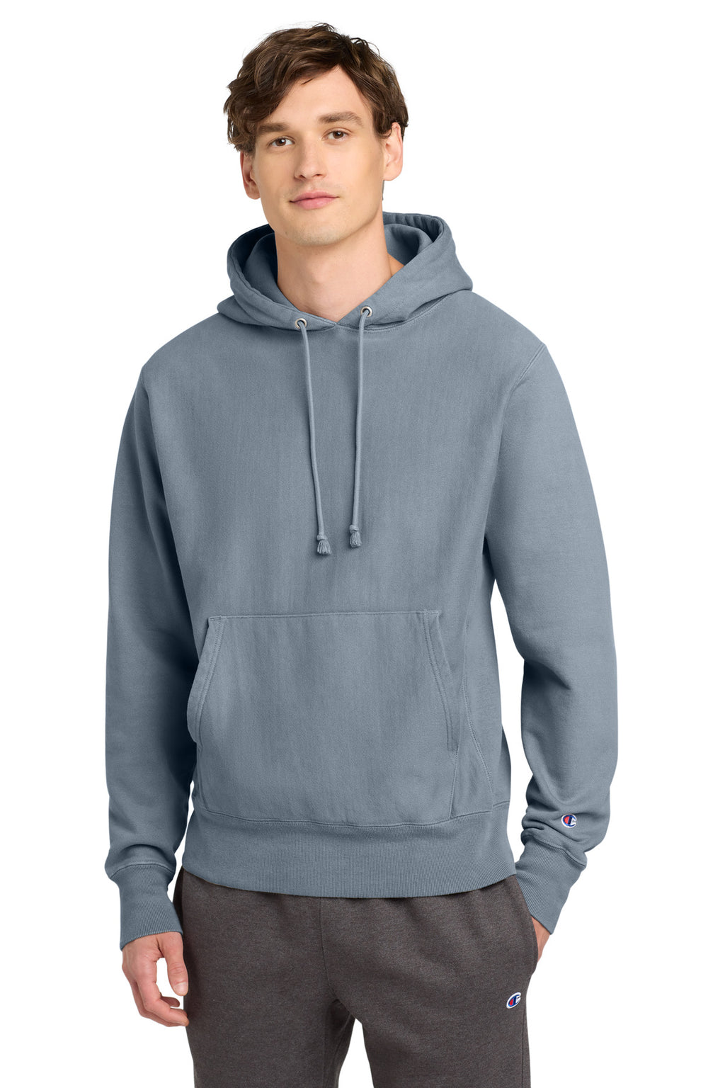 Champion  Reverse Weave  Garment-Dyed Hooded Sweatshirt. GDS101