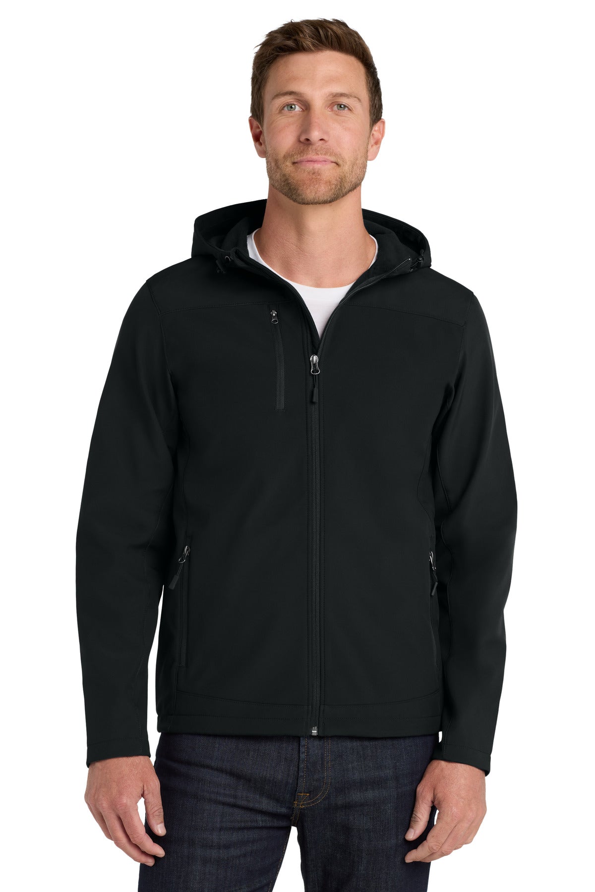 Port Authority Hooded Core Soft Shell Jacket. J335