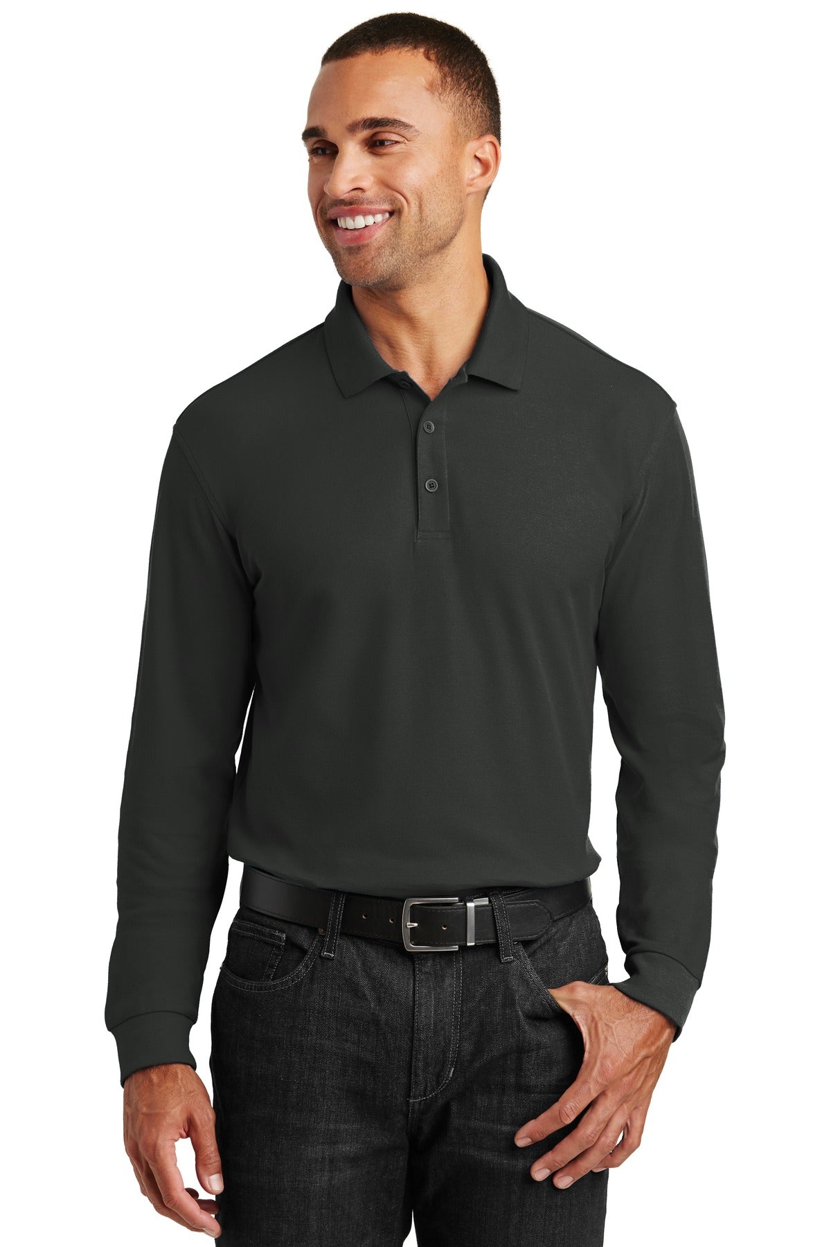 Port Authority Long Sleeve Core Classic Pique Polo. K100LS