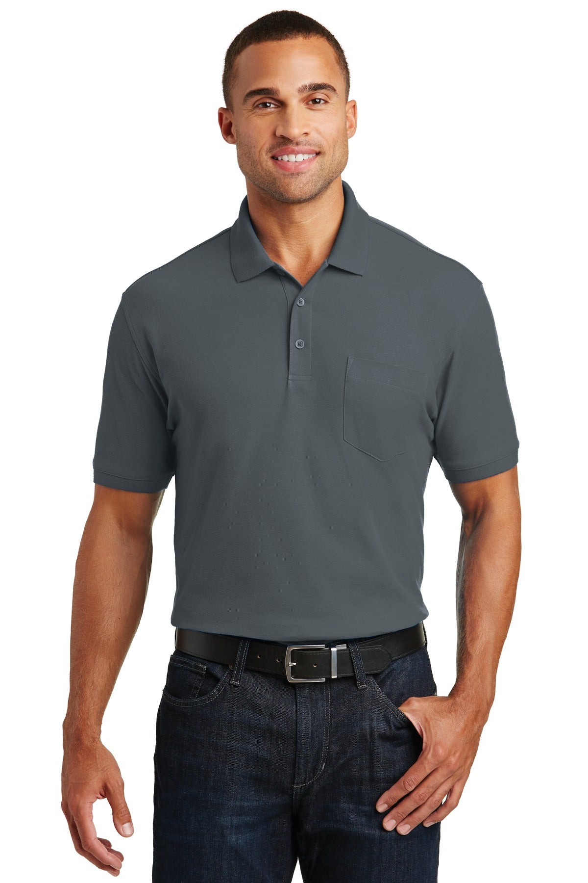 Port Authority Core Classic Pique Pocket Polo. K100P