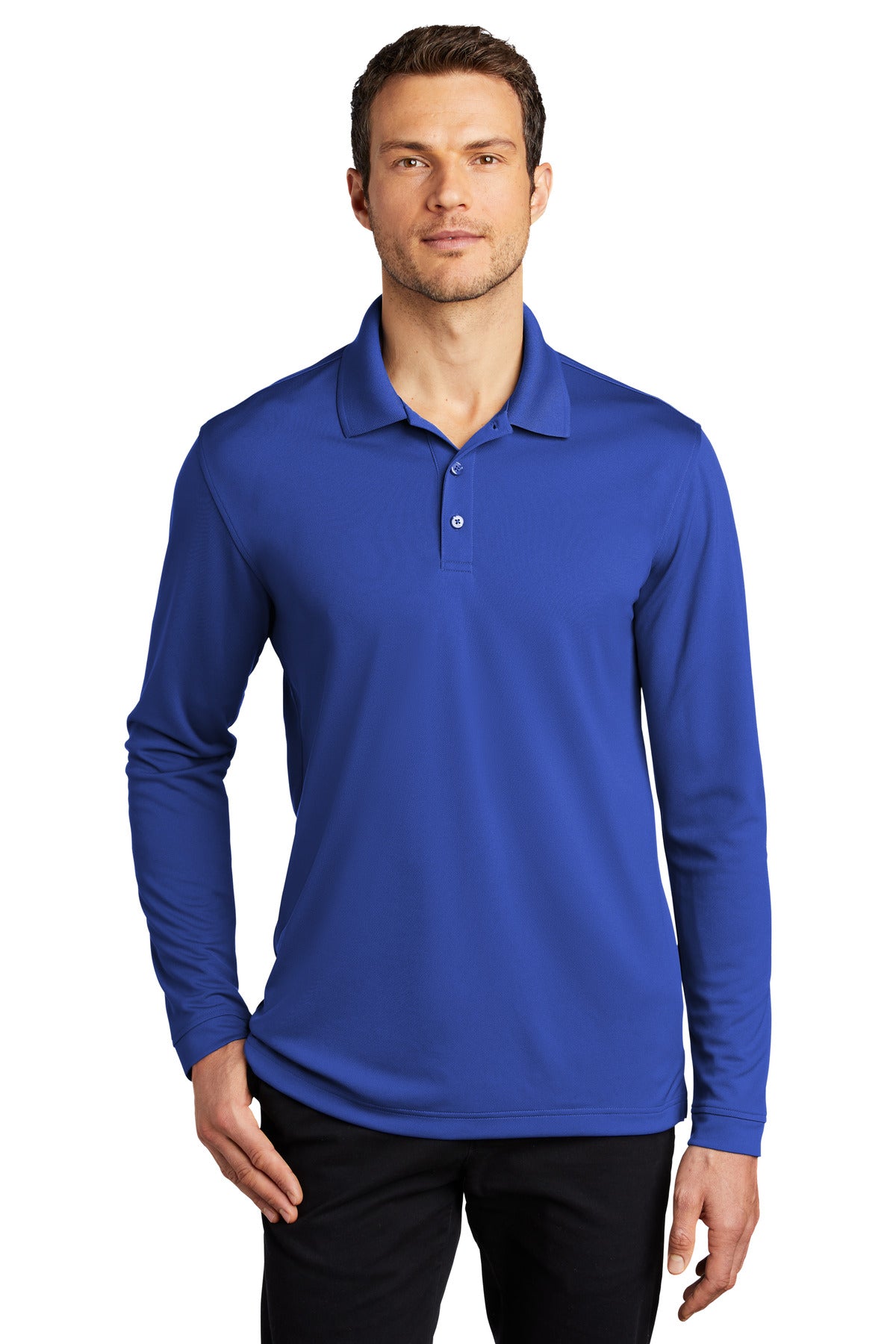 Port Authority  Dry Zone  UV Micro-Mesh Long Sleeve Polo K110LS