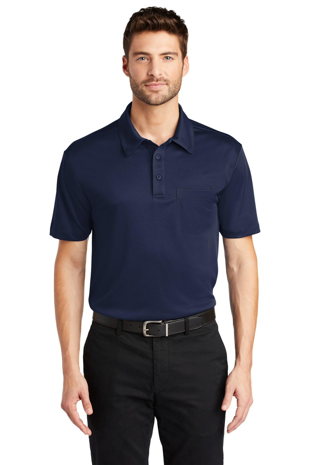 Port Authority Silk Touch Performance Pocket Polo. K540P