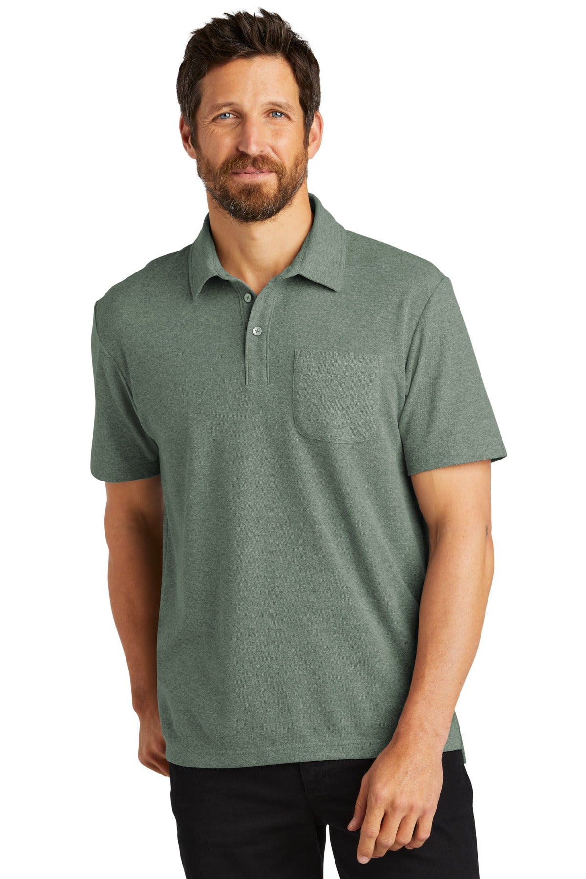 Port Authority C-FREE Cotton Blend Pique Pocket Polo K868